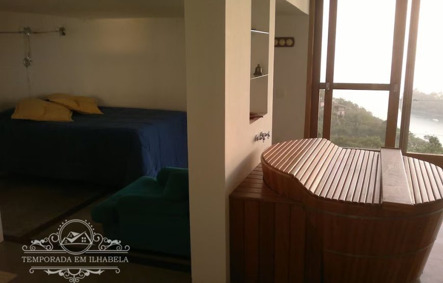 Ilhabela – Vista Espetacular  – Casa com piscina ,churrasqueira e ofurô