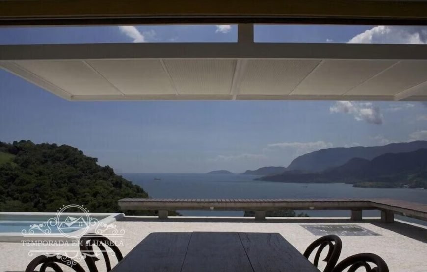 Ilhabela – Vista Espetacular  – Casa com piscina ,churrasqueira e ofurô