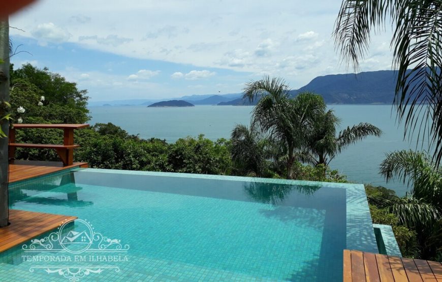 Casa em Ilhabela com vista cinematográfica – Praia do Veloso