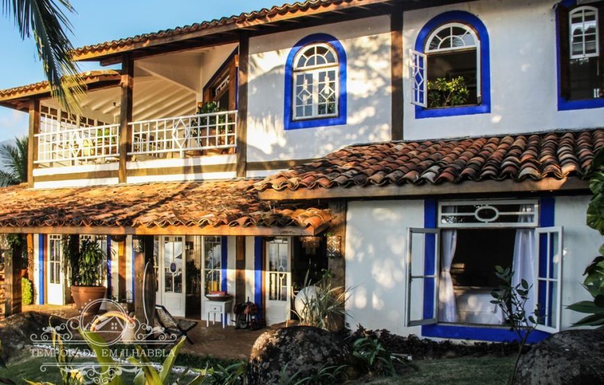 Casa charmosa de luxo frente ao mar em Ilhabela