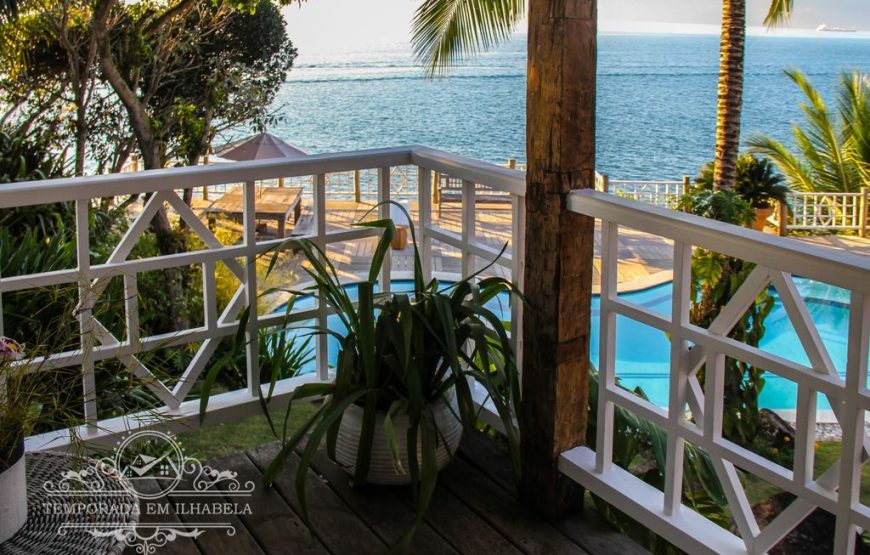 Casa charmosa de luxo frente ao mar em Ilhabela